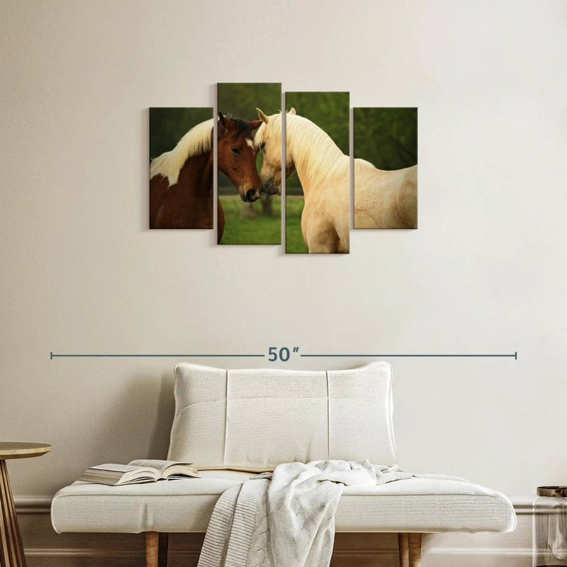 Horses Nuzzling, 22" H x 36" W
