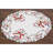 Julyus Candy Cane and Holly Leaves Round Doily-895484375