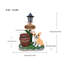 Statue de planteur de chien carlin assis