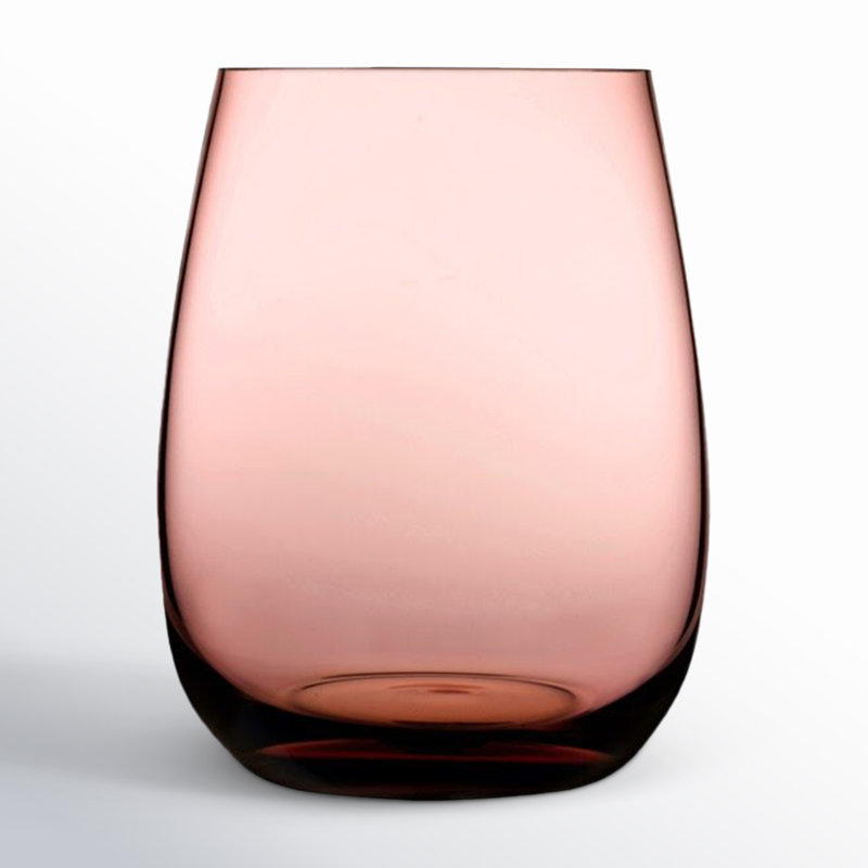 Colored U Crystal Drinking Glass, Caramel