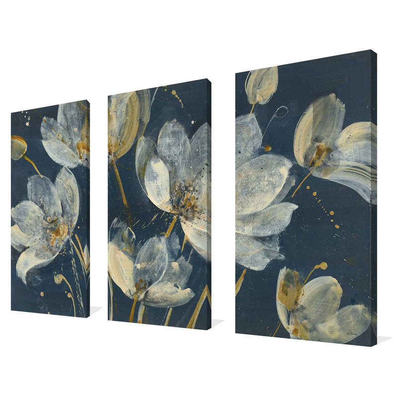 "Translucent Garden", ensemble de 3 impressions sur toile