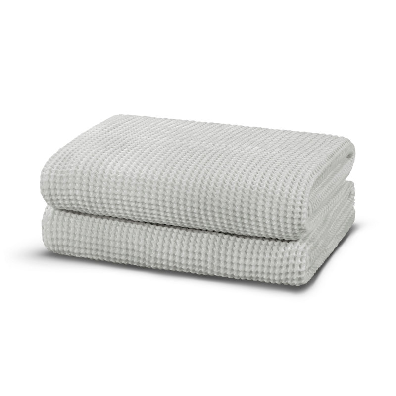 Serviette à main de luxe, gris clair, 19,7 po x 35,4 po | 50% tissu modal / 50% coton, 8,8 oz / m² | Doux et absorbant, parfait pour la maison et le spa, lavage délicat, séchage par culbutage à basse température, ajout élégant à votre salle de bain