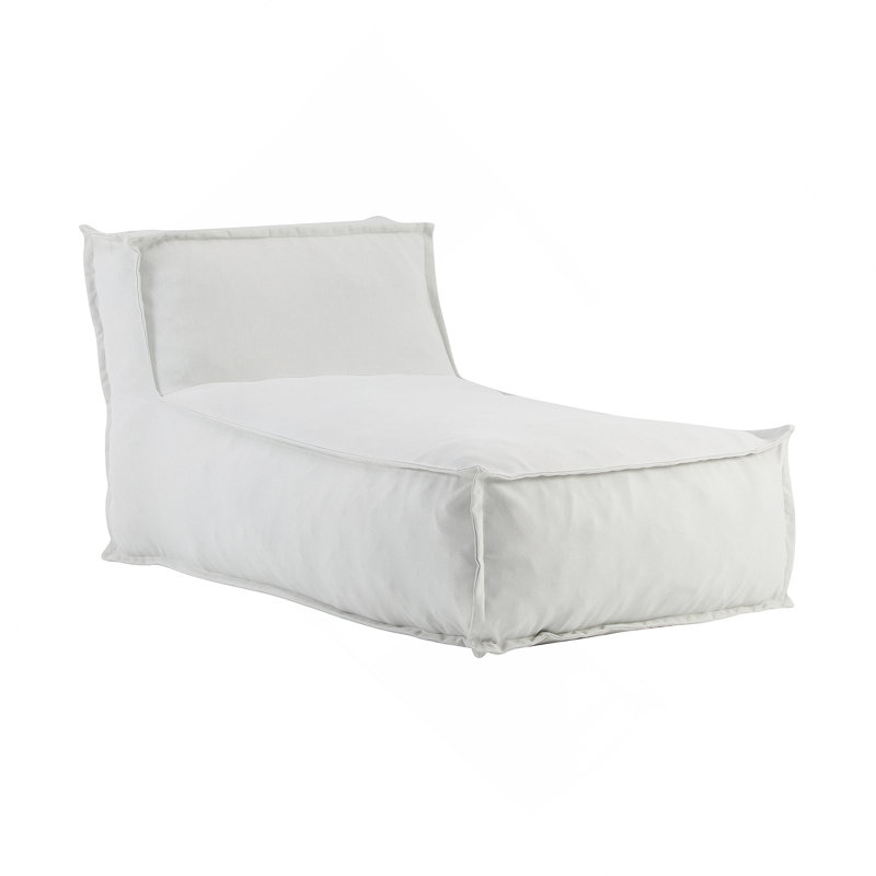 Fauteuil à billes d'extérieur, gris clair, 1