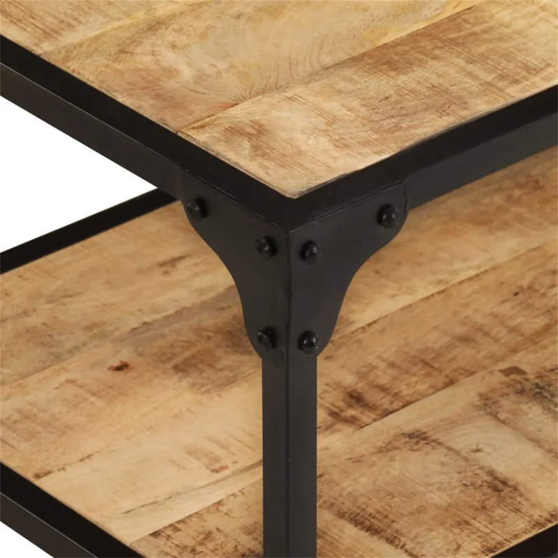 Annaelle Floor Shelf Coffee Table with Storage