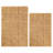 Sandcliff Checkered Cotton Non-Skid Machine Washable 2 Piece Bathroom Rug Set-93590636