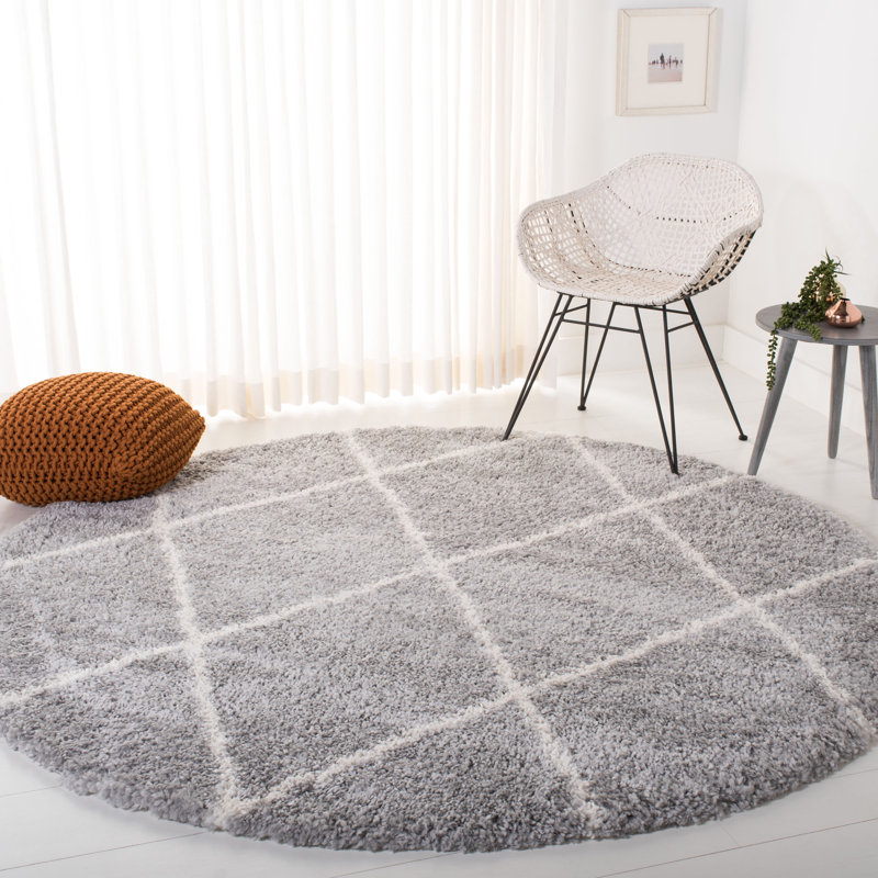 Narya Geometric Indoor Rug, Round 3'