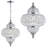 Wabasso 1 - Light Chrome/Clear Pendant