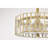 Brass Fandelier Lighted Ceiling Fan With Crystal Shade Brass Trim Remote Control