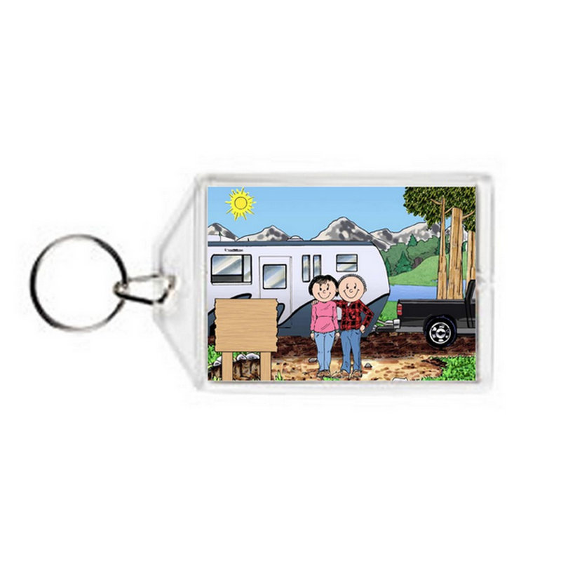 Porte-clés en acrylique personnalisé