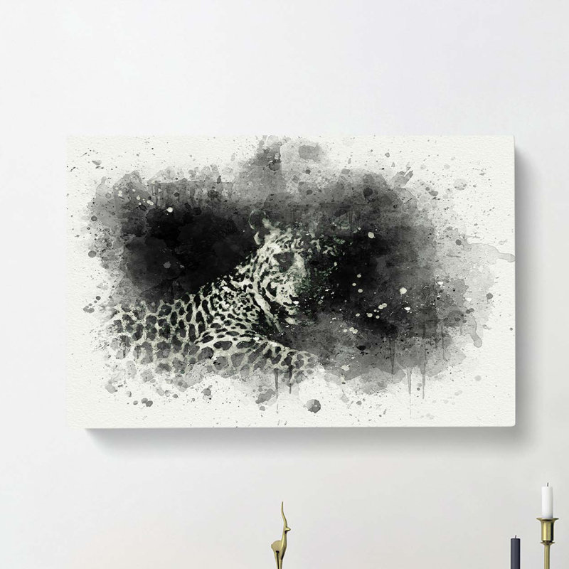 A Leopard In Abstract - Wrapped Canvas, 40cm H x 60cm W x 3cm D