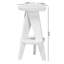 Tabouret de comptoir en bois avec base géométrique et repose-pieds intégré bali & pari Roy-1800942300