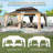 20 Ft. W x 14 Ft. D Aluminum Patio Gazebo-93563340