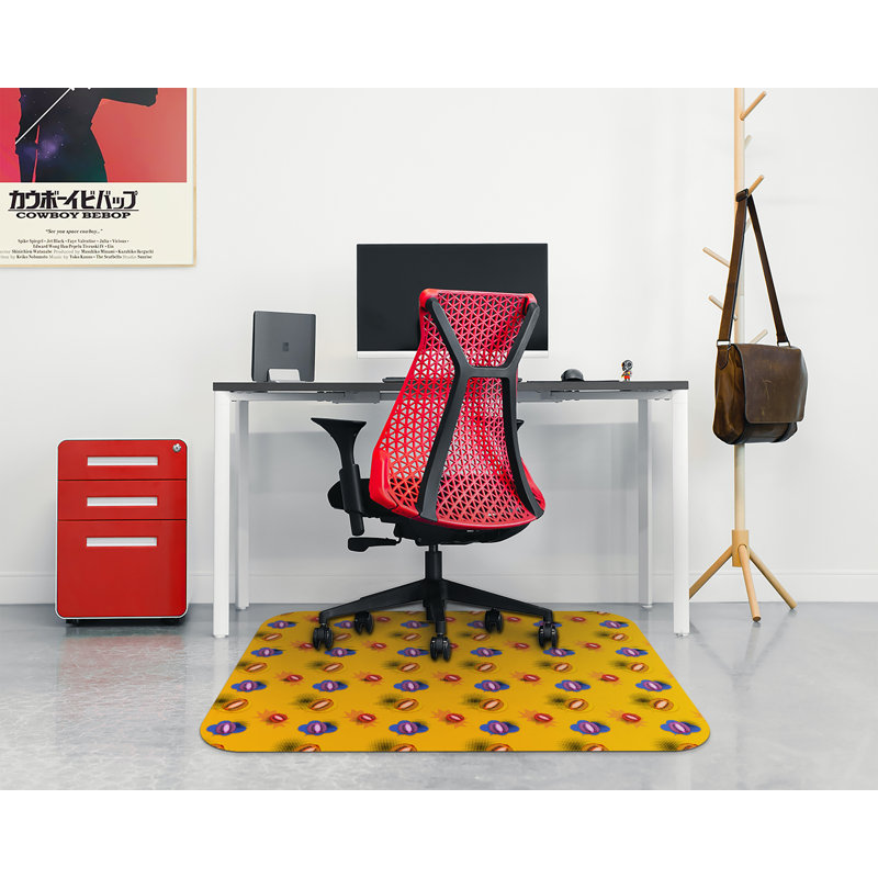 Nandni Hard Floor Rectangular Chair Mat, 100 x 140cm