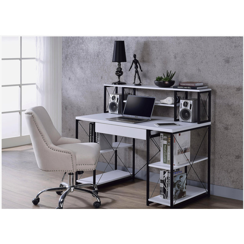 Bureau d'écriture Amiel, Blanc/Noir