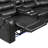 113.5" Manual Reclining Sectional Sofa Set L Shaped Symmetrical Motion Sofa Corner Couch Sets With Storage Boxes, 4 Cup Holders And LED Light Strip-739318804