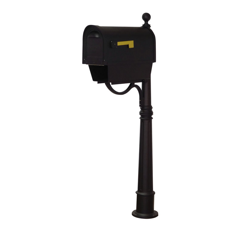 Classic Aluminum Post Mounted Post box