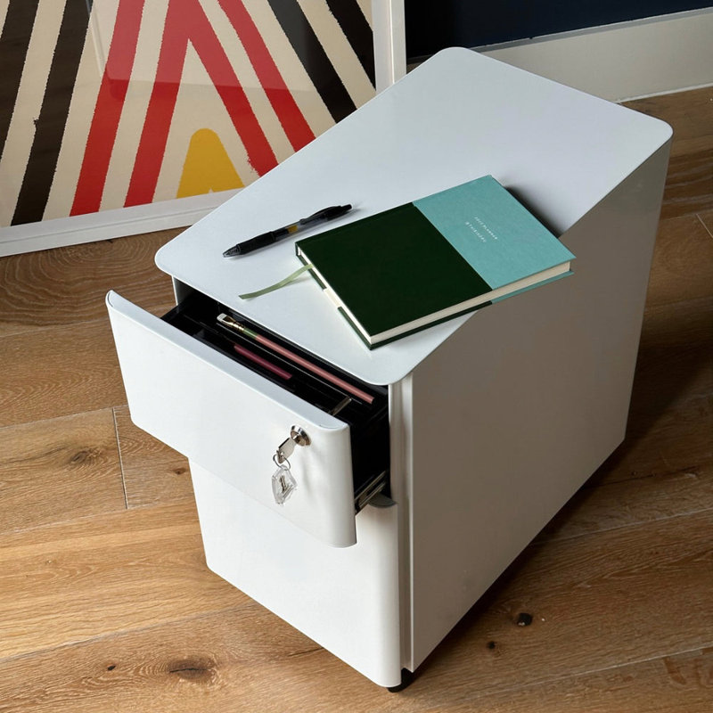 Small Filing Cabinet, White