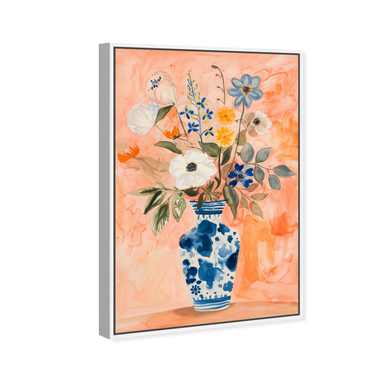 Vibrant Tapestry II Canvas Floral & Botanical Print by Oliver Gal, 46"H x 31"W, White Frame
