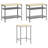 Set Of 9 Steel Medium Height-Adjustable Workshop Table-385435480