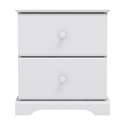 Ilmi Wood 2 Drawer Nightstand