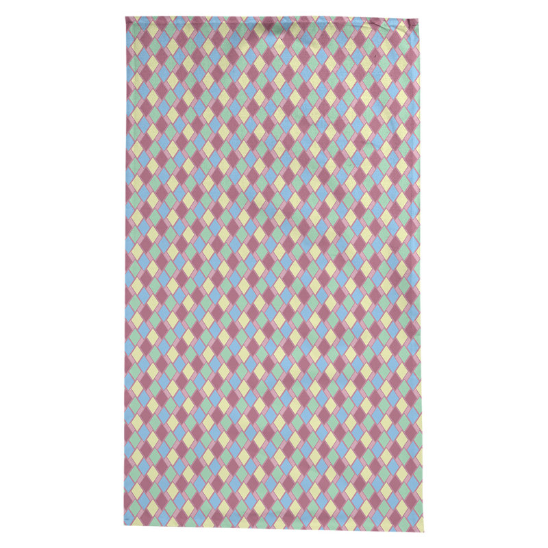Nappe diamants Leffel, Rose / bleu