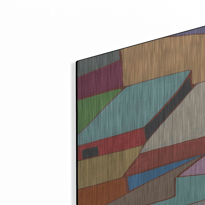 «Rooftops in Color II» par Nikki Galapon, art mural en métal, H 36 po x l 24 po