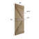Paneled Wood and Metal K Series DIY Knotty Barn Door with Installation Hardware Kit