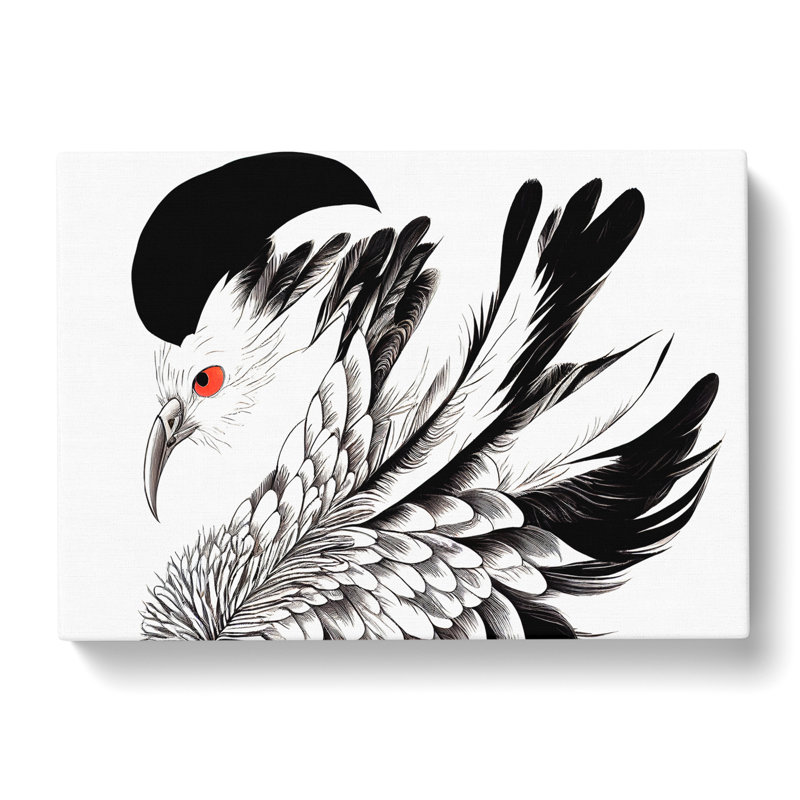 Ravishing Bird Abstract - Wrapped Canvas, 40cm H x 60cm W x 3cm D