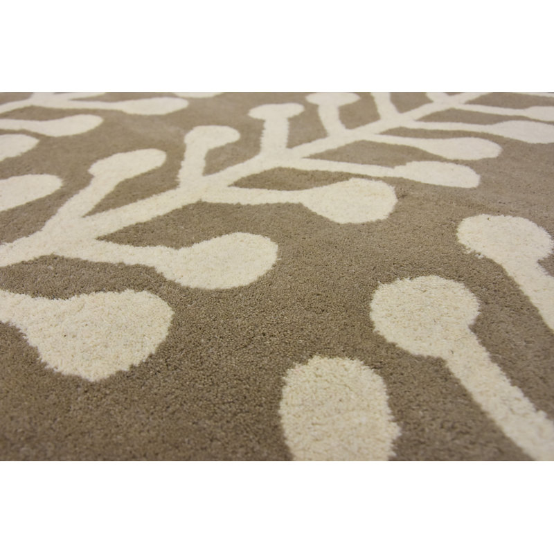 Herbs Floral Hand Woven Area Rug, Rectangle 153 x 244cm