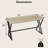 4PCS 59'' Computer Desk Large Industrial Home Office Desk w/Heavy-duty Metal Frame