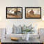 Gorgeous Living Wall Art - 2, encadré noir, multicolore, 20 x 1 x 14 po, 5 lb, option de chambre à coucher
