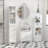 Tall Bathroom Storage Cabinet/Freestanding Linen Tower With 3-Tier Open Adjustable Shelf, White