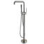Robinet pour baignoire et douche à main autoportant pour salle de bain, 3 poignées, rosé, métal, 6,33 po x 40,93 po, avec douche 11,45 lb