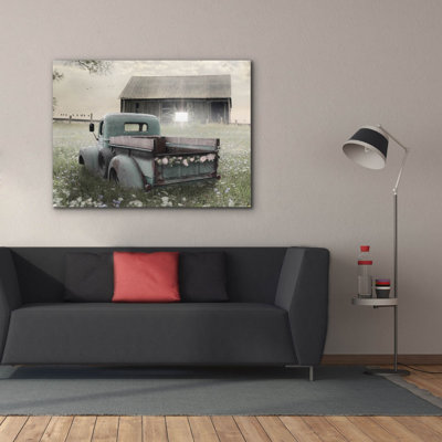  «The Old Ride» par Lori Deiter, art mural sur toile, 54 po x 40 po