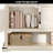 Elenora 35.4'' W Farmhouse Console Table with Storage Shelf, Drawers & Doors