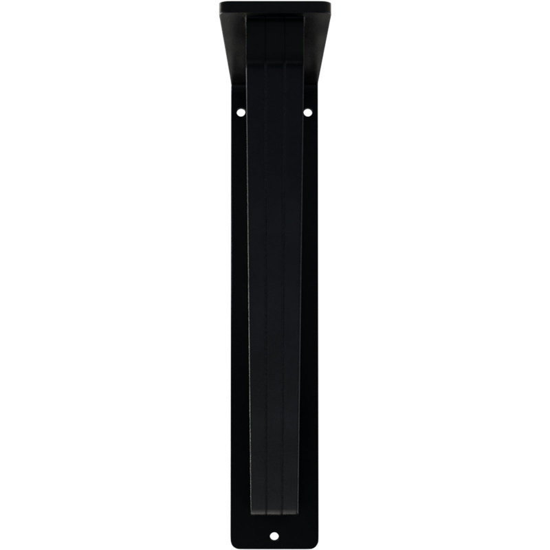Support traditionnel en fer forgé, H 10 po x l 2 po x P 7,5 po, Noir