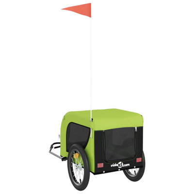 vidaXL Pet Bike Trailer Bicycle Cargo Dog Stroller Oxford Fabric and Iron