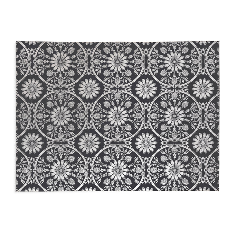 Daisy Tile Indoor Non-Slip Area Rug, Rectangle 8' x 10'