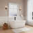 Blanc avec garniture noir mat
