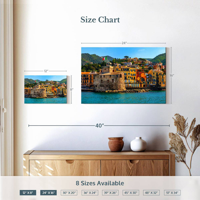 Kavia Castello Di Rapallo, 16" H x 24" W