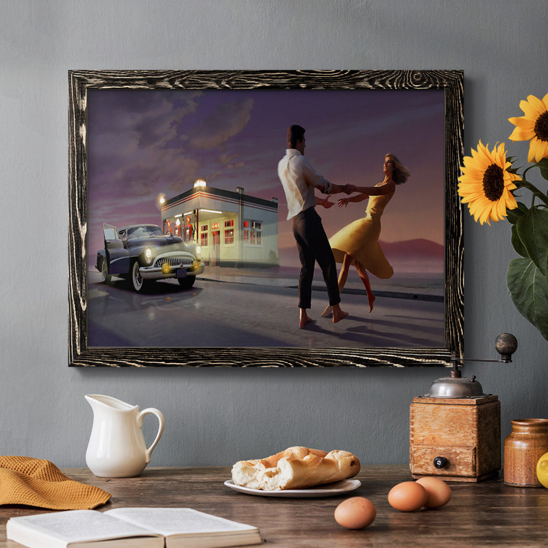 Night Dance, reproduction d'art sur toile, Noir, H 18 po x l 26 po x P 1,5 po