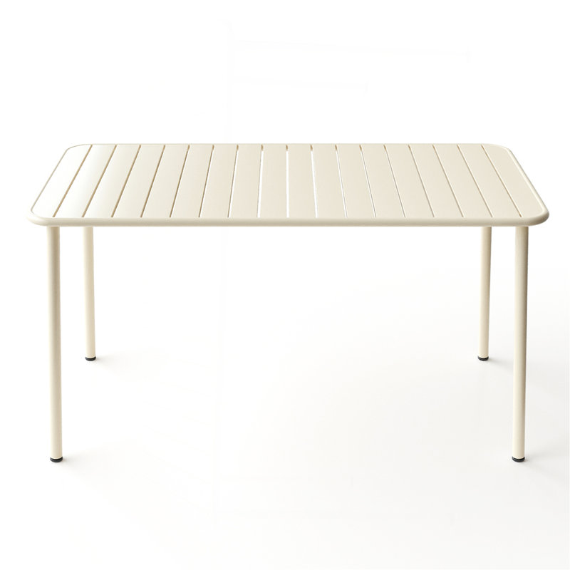 Longue table de salle à manger d'extérieur Villa Courtyard, Beige