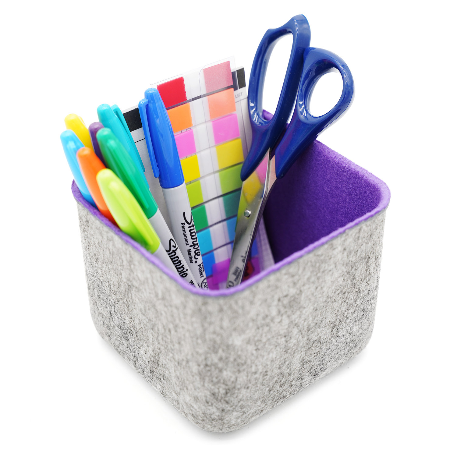 Reuben Desk Organizer, Purple