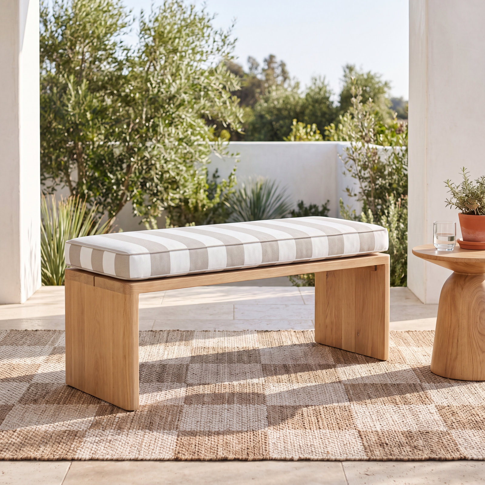 Gia Outdoor Bench Cushion, 48" W x 19" D