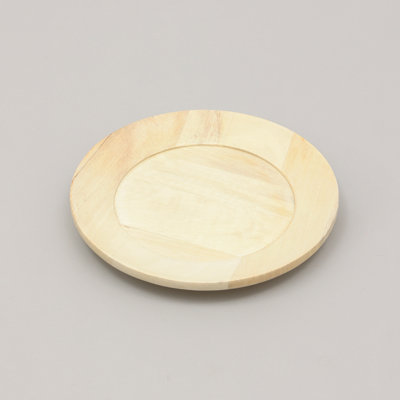 Assiette en bois fabriquée à la main de 13 pouces, napperon décoratif en bois, vaisselle en bois artisanale