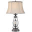 Lampe de table en métal transparent avec lampe de table en verre transparent 27 po Revere-790772784