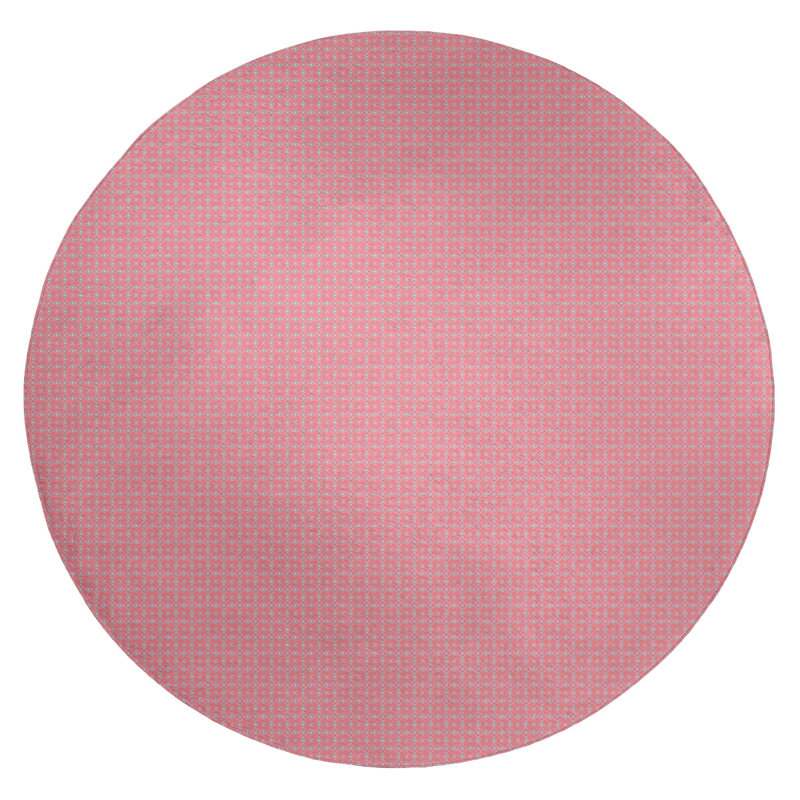 Tapis de zone rouge napperon, Rond 5 pi