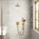 Calliope Wall Mounted 3 Function Retro Shower System with 3 Setting Handheld