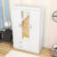 Armoire 3 portes avec miroir intégré, tringle à vêtements et tiroirs sécurisés-1890260457