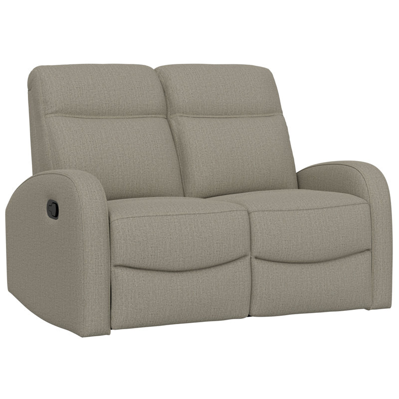 beige/tan reclining loveseat, Beige